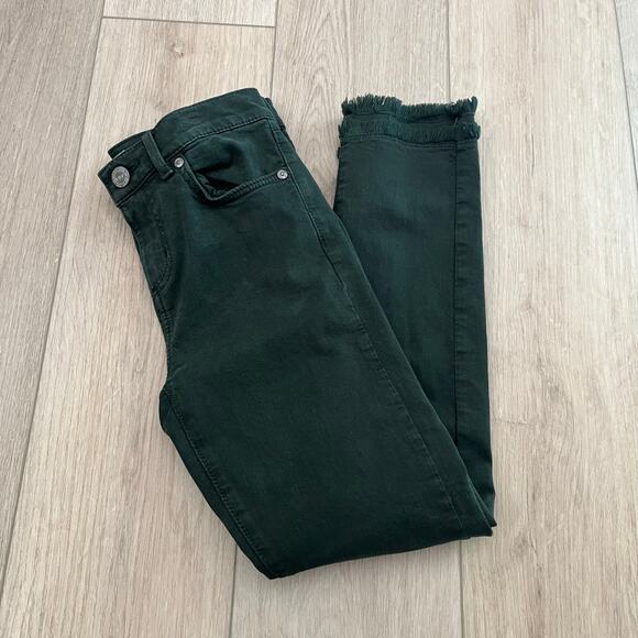 LOFT Women’s Green Skinny Jean Sz 24 - Picture 1 of 9